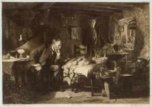 New Images August 2021 Prints: 19th Century Doctor Visits a Patient Print