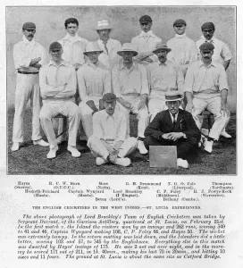 Lords Cricket Ground Prints: English Cricketers in the West Indies Print, 1905