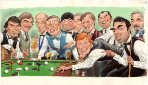 New Images August 2021 Prints: Famous Snooker Players Print (New Images August 2021)