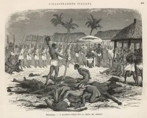 New Images August 2021 Prints: FEAST OF TRIBUTES DAHOMEY Print, 1890
