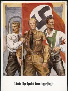 New Images August 2021 Prints: Three Fine Germans Print, 9 November 1938