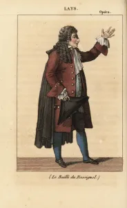 French Baritone Francois Lays as Le Bailli Print, 1816