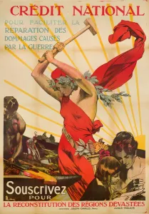 French Postwar Poster Print, circa 1920