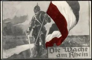 New Images August 2021 Prints: Germany Protects Her Borders Print 1914