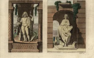 Giulio Ferrario Costume Book Prints: The god Thor and goddess Nehalennia