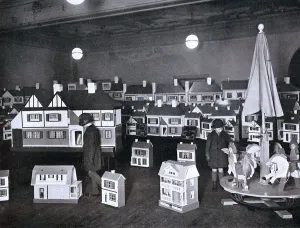 Children Prints: Harrods Toy Department, 1922 Print - Dolls Houses