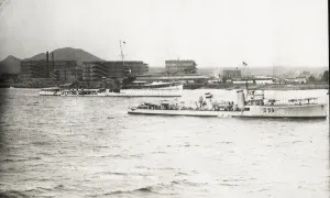 Chinese Prints: HMS Carlisle and HMS Sirdar Print, Nanjing 1927