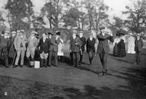 James Braid Golfer Prints: James Braid Driving from the Sixth Tee