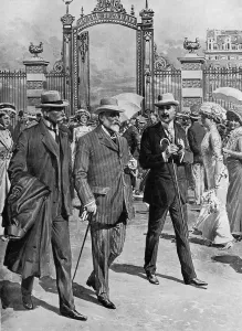 Fortunino Matania Prints: King Edward VII - Last Visit to Biarritz, 1910 Print