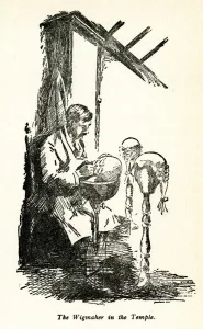 Legal Wig Maker in the Temple, London Print 1921
