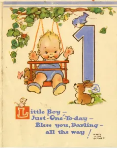 Mabel Lucie Attwell Print: 20th Century Birthday Card