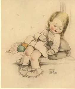 Mabel Lucie Attwell WWII Evacuation Print 1939