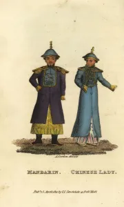Chinese Mandarins in Summer Dress Print, 1824