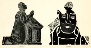 Monumental Brass Rubbing Print of Henry Daw, 1578