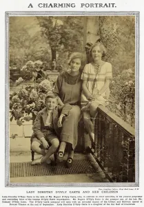Prints of Mrs (later Lady) Switzerland Prints: Mrs Dorothy D Oyly Carte with her children, 1919 Print