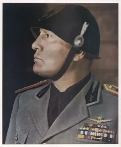 New Images August 2021 Prints: Benito Mussolini Leading Italy to War Print 1940