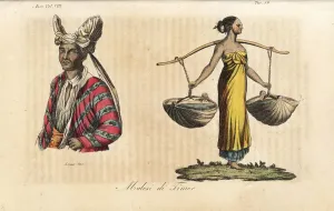 Prints of Naba Leba, Queen of Solor, and a Malay girl from Timor Giulio Ferrario Prints: Naba Leba, Queen of Solor, and a Malay girl from Timor Print