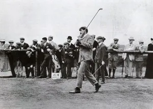 James Braid Golfer Prints: Opening of the new course at Walton Heath: James Braid
