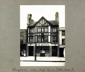 Old Public Houses In London Prints: Photograph of Chequers PH, Tottenham, London