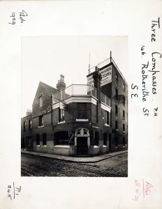 Charrington And Company Limited Pubs Prints: Photograph of Three Compasses PH, Rotherhithe (Old), London
