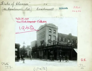 Charrington And Company Limited Pubs Prints: Photograph of Duke Of Clarence PH, Camberwell (Old), London
