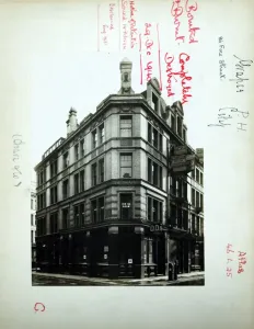 Vintage London Pubs Prints: Photograph of Grapes PH, Barbican, London