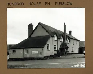 Corner View Of A Pub Prints: Photograph of Hundred House PH, Purslow, Shropshire