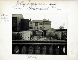 Pub Prints: Rear View of Jolly Drayman PH Print, Gravesend, Kent