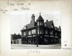 Vintage London Pubs Prints: Photograph of Nelson PH, Merton, London