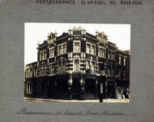 Vintage London Pubs Prints: Photograph of Perseverance PH, Brixton, London