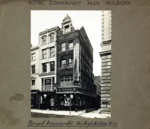 Vintage London Pubs Prints: Photograph of Royal Connaught PH, Holborn (Old), London