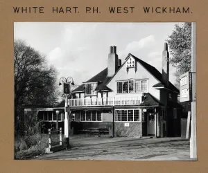 Old Public Houses In London Prints: Photograph of White Hart PH, West Wickham, Greater London