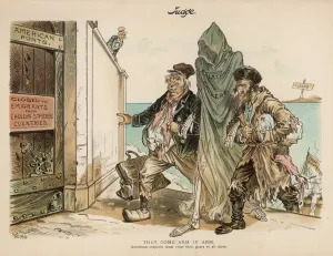 New Images August 2021 Prints: US Ports & Cholera 1892 Print: A Threat of Asiatic Cholera