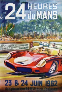 Le Mans 24 Hour Rally Print, June 1962