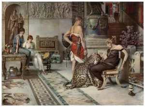 Fortunino Matania Prints: A Present from Caesar, Imperial Rome Print 1926