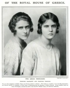Duke Of Edinburgh Prints: Princess Margaret and Princess Theodora of Greece Print