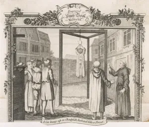 New Images August 2021 Prints: Protestants Hang Cat in Cheapside, London Print (1554)