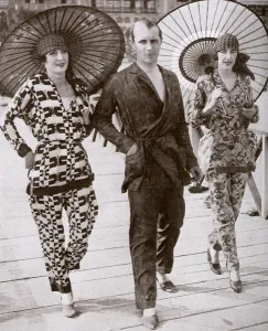 1926 Venice Lido Pyjama Suits Print