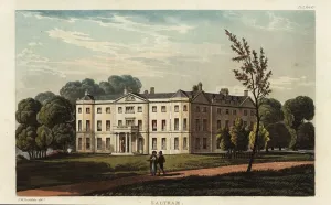 Handcoloured Engravings Prints: Saltram House, seat of John Parker, 1st Baron Boringdon