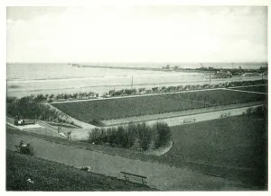 South Shields Sands and Pier Print, circa 1900