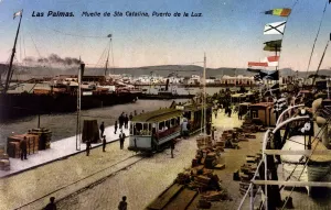 Santa Catalina Dock Print, Las Palmas, circa 1906