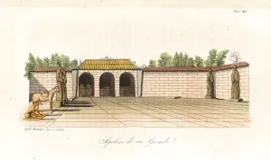 Giulio Ferrario Costume Book Prints: Tomb of a Chinese noble