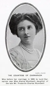 Highclere Castle Prints: Almina Herbert, Countess of Carnarvon Print 1908