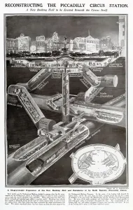 1924 Piccadilly Circus Station Diagrammatic Print