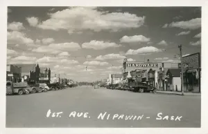 1st Avenue - Nipawin, Saskatchewan Print 1950s