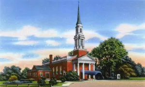 Prints of Arlington, Virginia, USA - Fort Myer Chapel Date: 1939 Historic Landmark Prints: Fort Myer Chapel Print, Arlington, Virginia, 1939