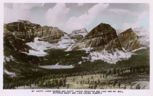 Canadian Rocky Prints: Mt. Egypt, Alberta Print circa 1920s