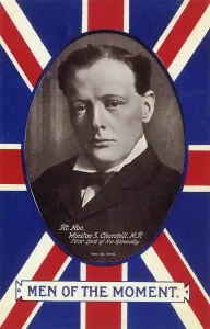 Generals And Leader Prints: WW1 Winston Churchill Print circa 1914