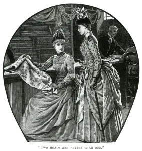 "At the Drapers Shop" Print, 1887