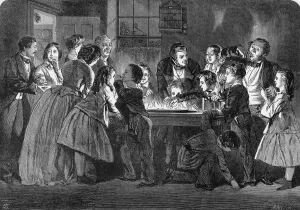 Snapdragon Print, 1858: Victorian Era Holiday Game